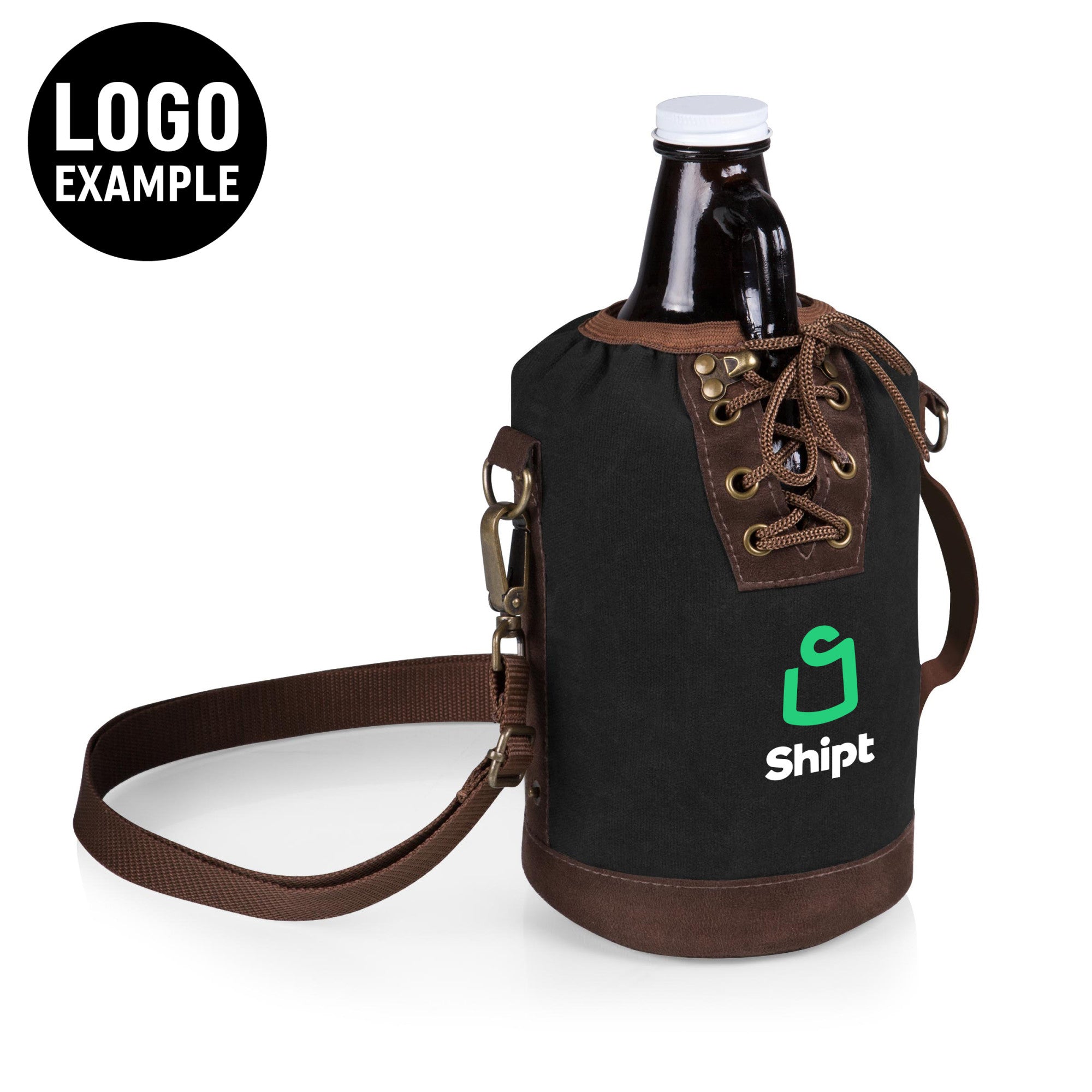 Insulated Growler Tote with 64 oz. Glass Growler