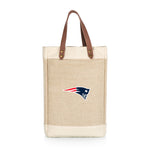 New England Patriots - Pinot Jute 2 Bottle Insulated Wine Bag