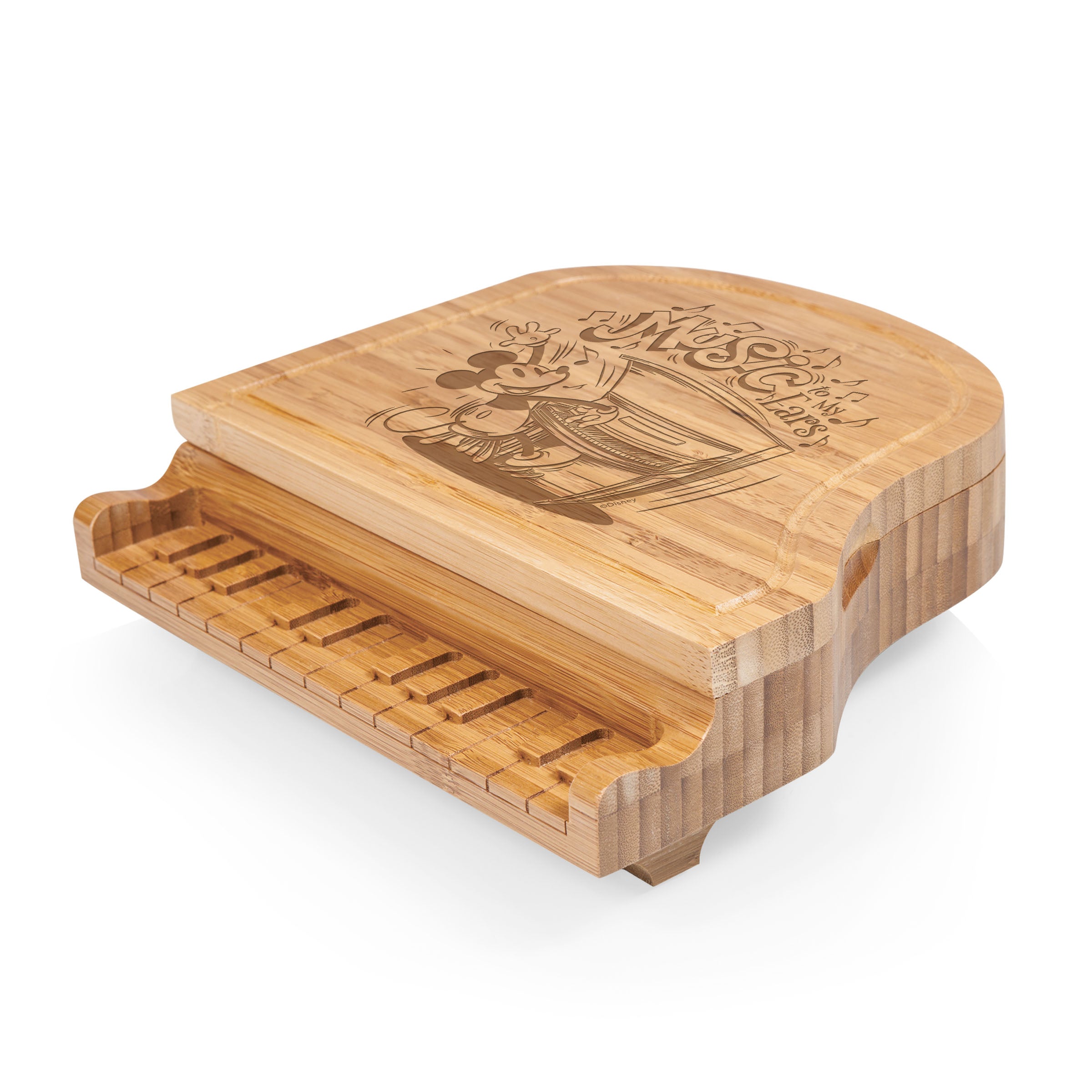 Mickey Mouse Piano Cheese Cutting Board & Tools Set
