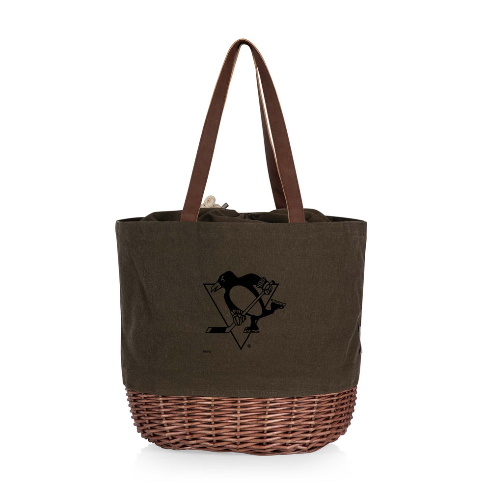 Pittsburgh Penguins - Coronado Canvas and Willow Basket Tote