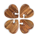 Heart Shaped Wine Appetizer Plates