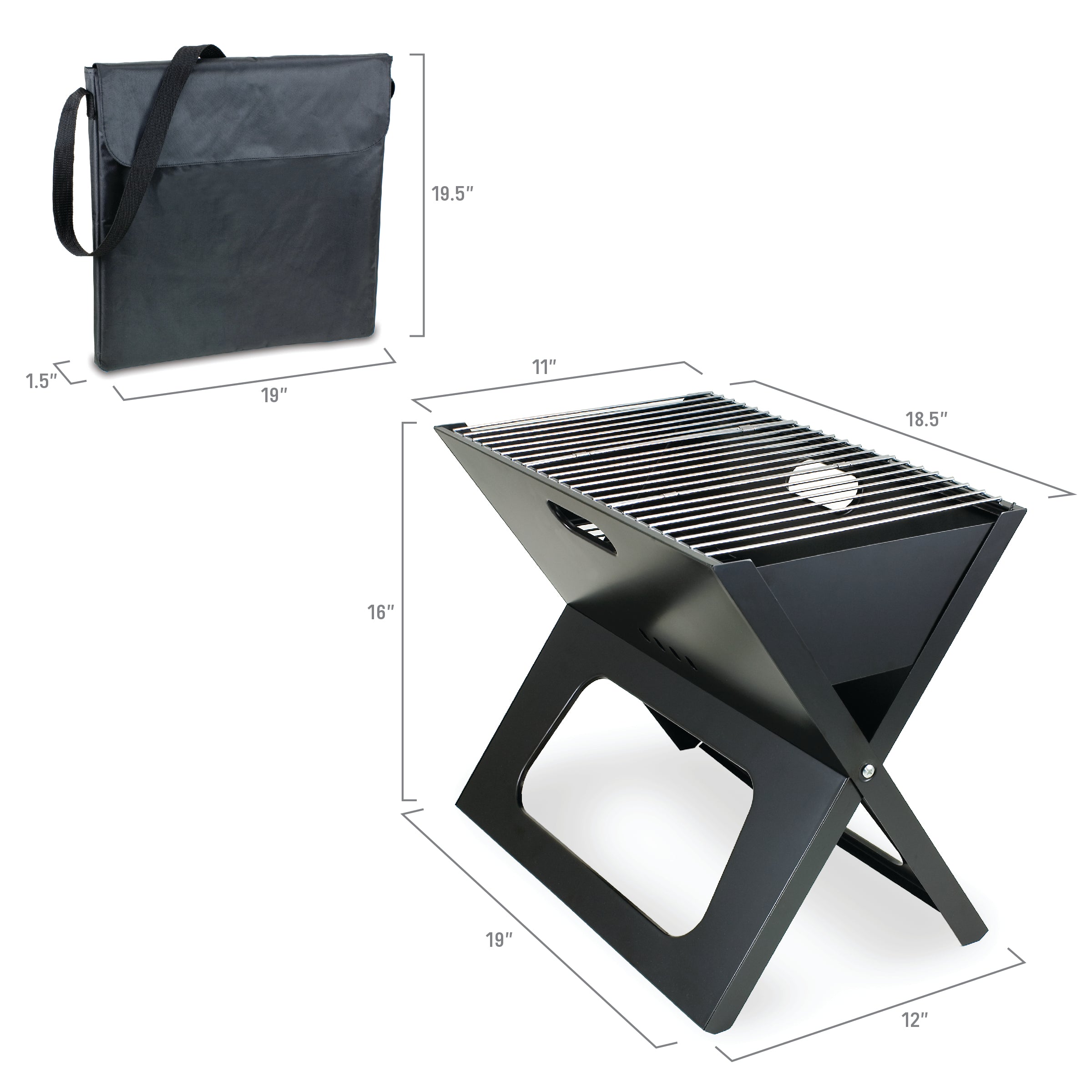 Los Angeles Rams - X-Grill Portable Charcoal BBQ Grill