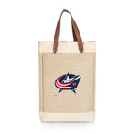 Columbus Blue Jackets - Pinot Jute 2 Bottle Insulated Wine Bag