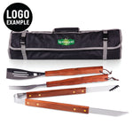 3-Piece BBQ Tote & Grill Set