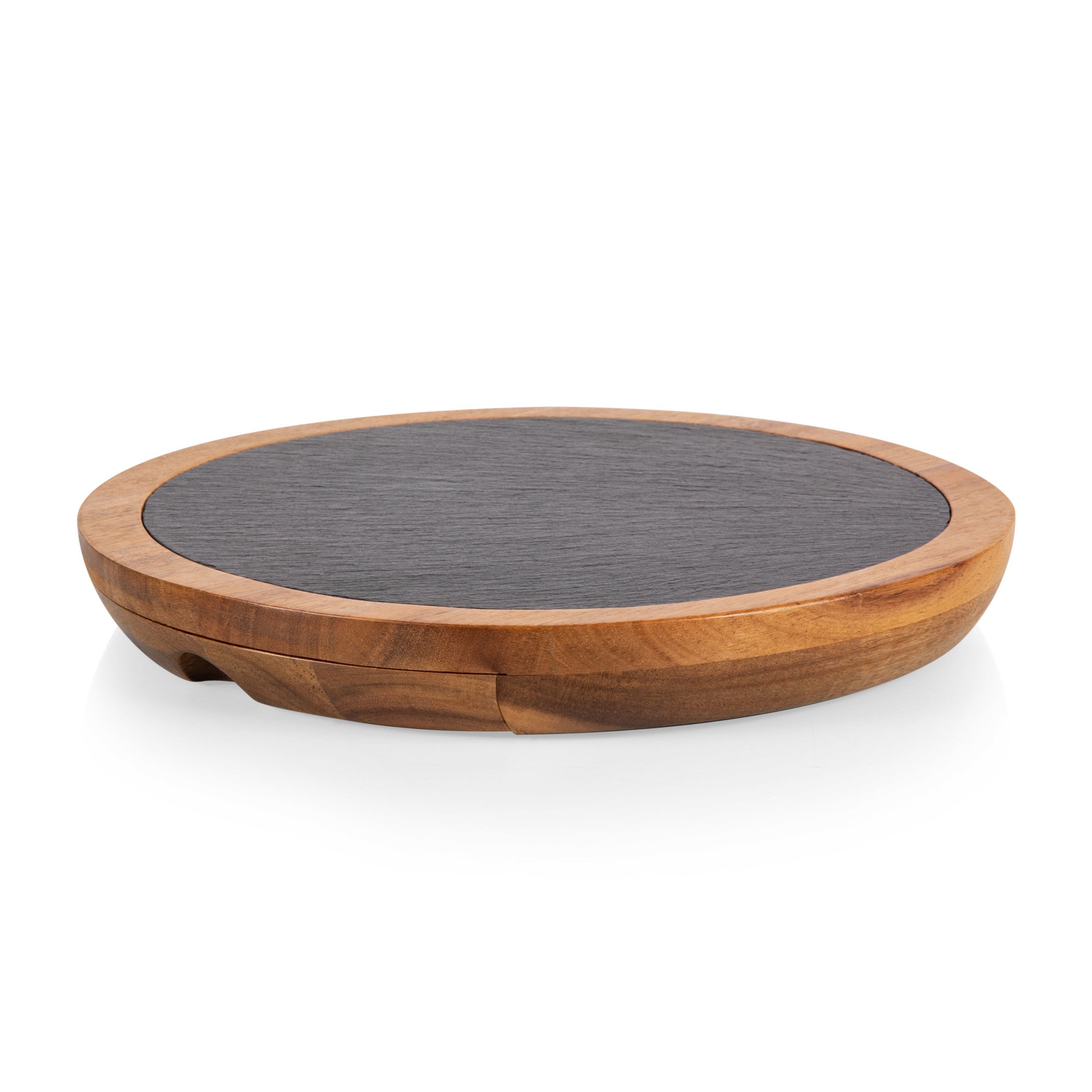 Insignia Acacia and Slate Serving Board with Cheese Tools