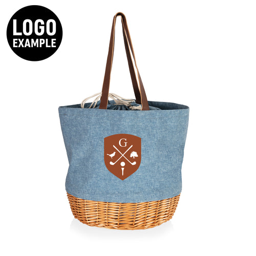 Coronado Canvas and Willow Basket Tote