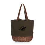 Miami Dolphins - Coronado Canvas and Willow Basket Tote