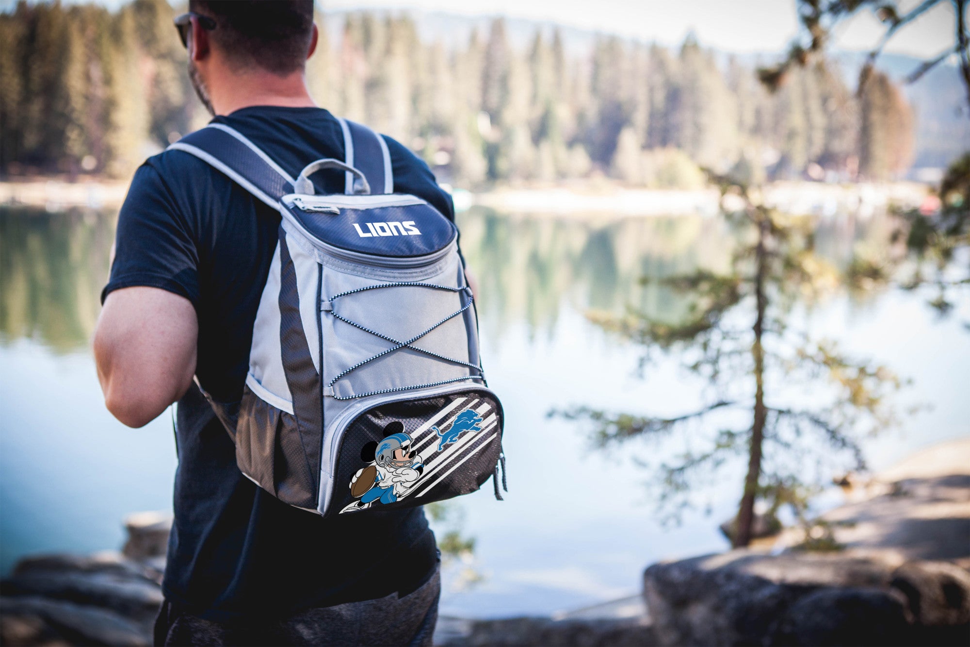 Detroit Lions Mickey Mouse - PTX Backpack Cooler