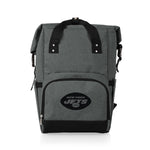New York Jets - On The Go Roll-Top Backpack Cooler