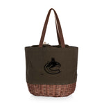 Vancouver Canucks - Coronado Canvas and Willow Basket Tote