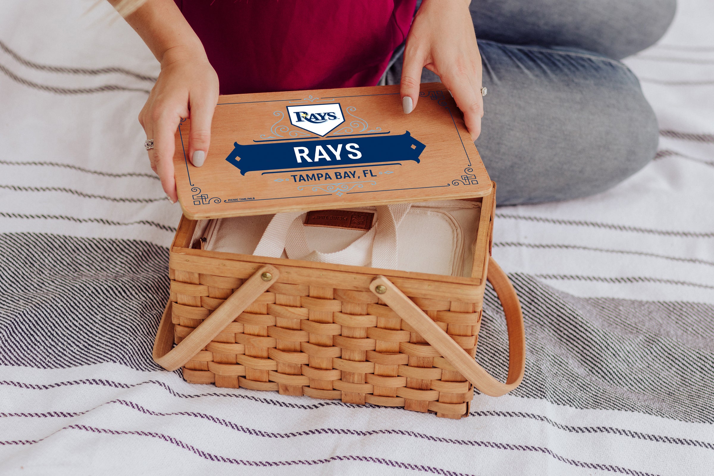 Tampa Bay Rays - Poppy Personal Picnic Basket