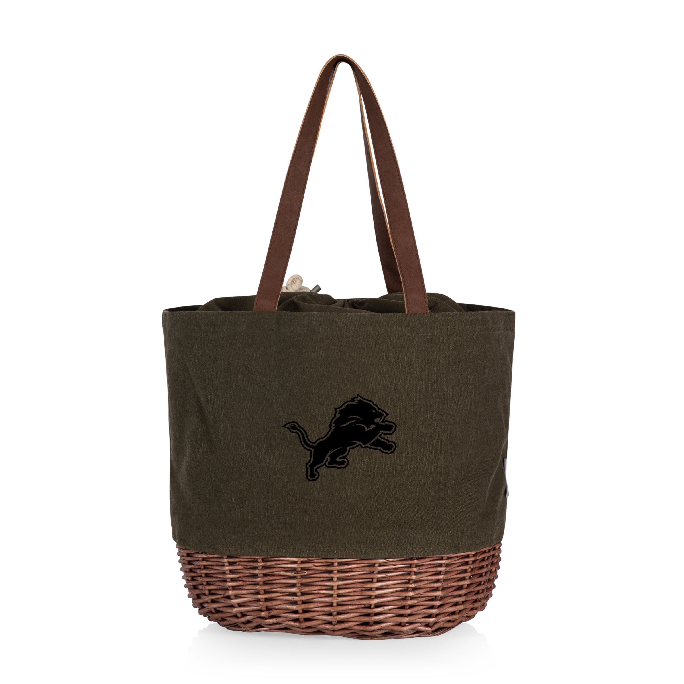 Detroit Lions - Coronado Canvas and Willow Basket Tote