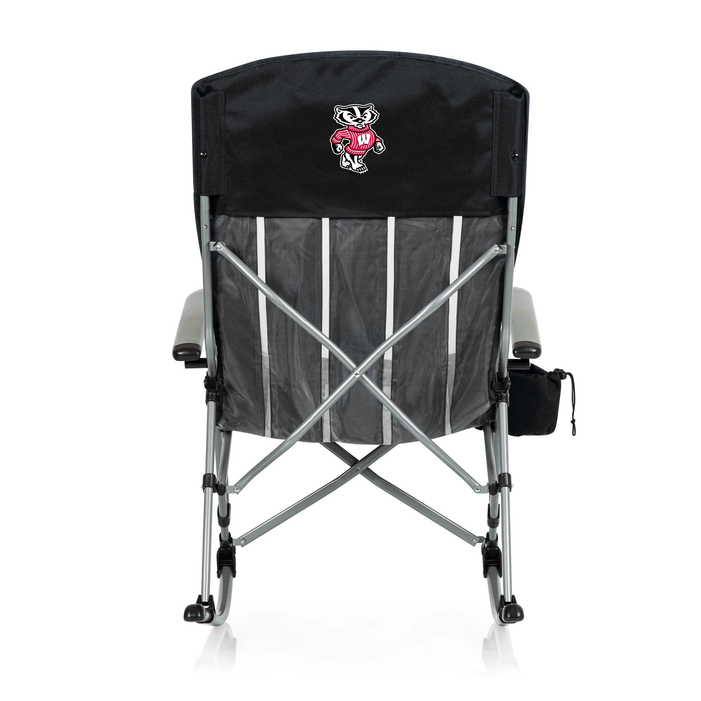 Wisconsin Badgers - Outdoor Rocking Camp Chair