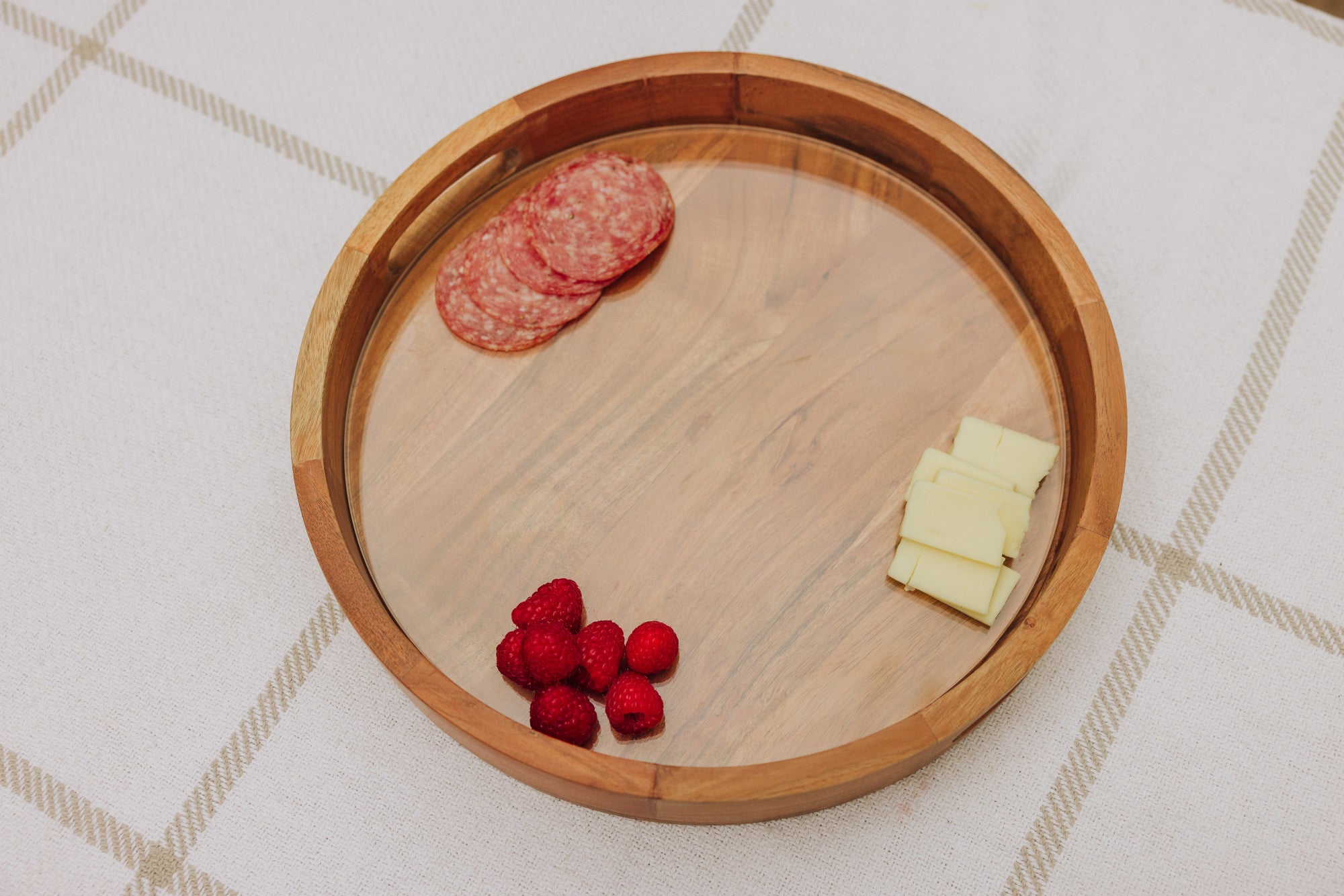 Barista Serving Tray with Glass Insert