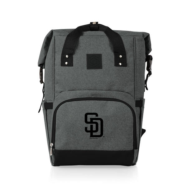 San Diego Padres - On The Go Roll-Top Backpack Cooler