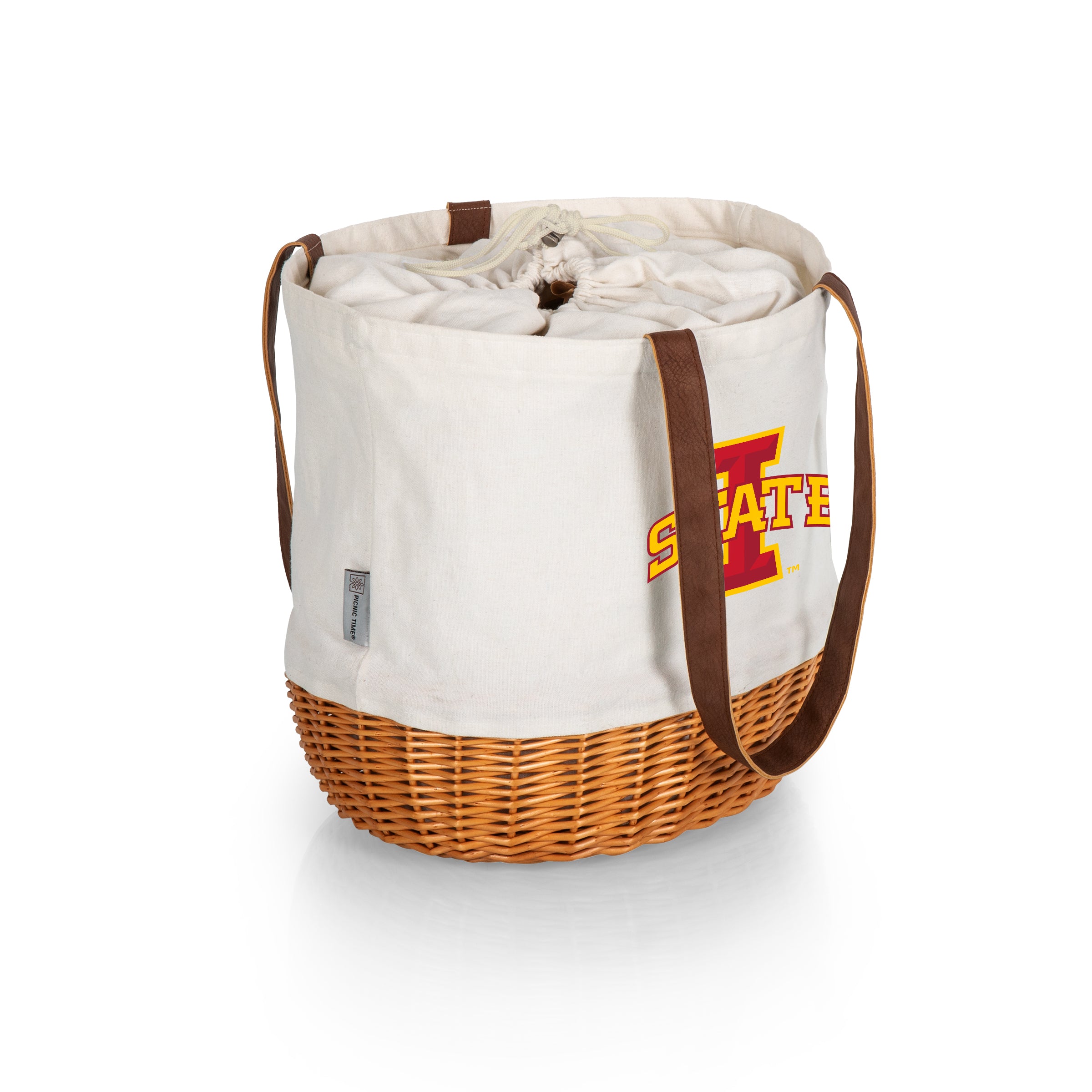 Iowa State Cyclones - Coronado Canvas and Willow Basket Tote