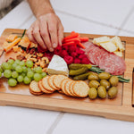 Ventana - Tempered Glass and Acacia Cheese Board and Knife Set