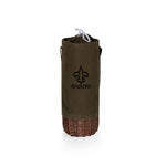 New Orleans Saints - Malbec Insulated Canvas and Willow Wine Bottle Basket