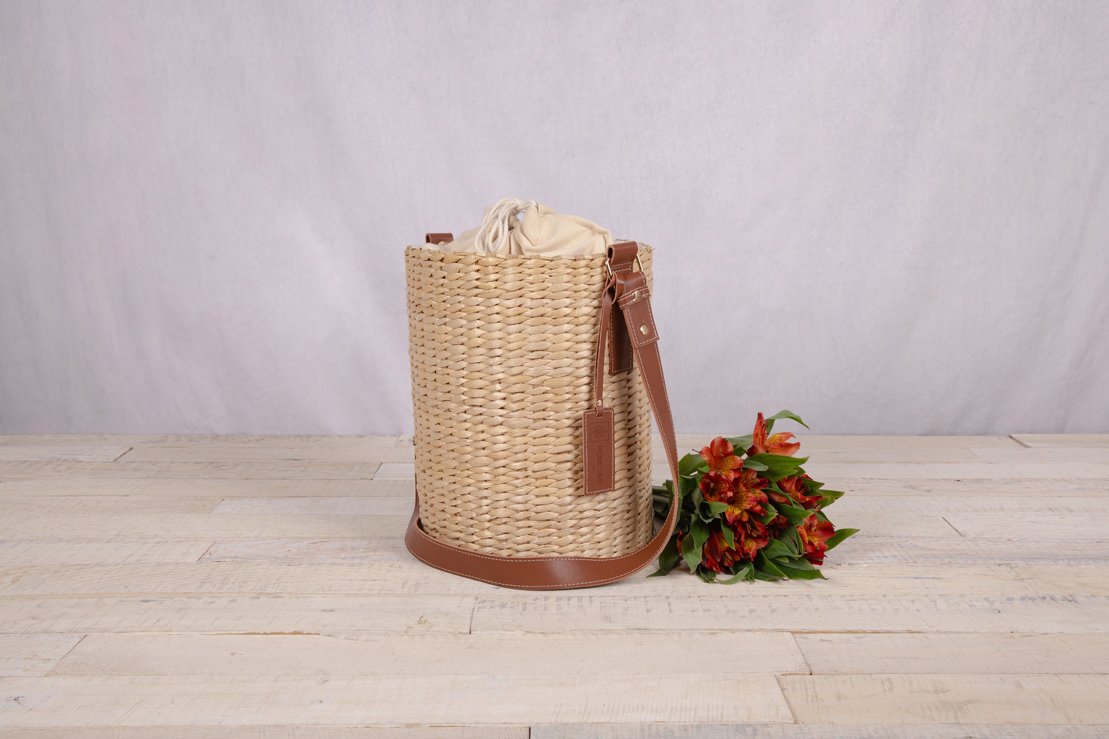 Palermo - Rush Insulated Bucket Tote with Leather Straps