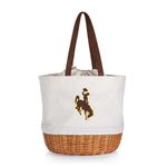 Wyoming Cowboys - Coronado Canvas and Willow Basket Tote