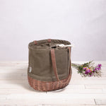 Seattle Seahawks - Coronado Canvas and Willow Basket Tote