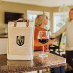 Vegas Golden Knights - Pinot Jute 2 Bottle Insulated Wine Bag