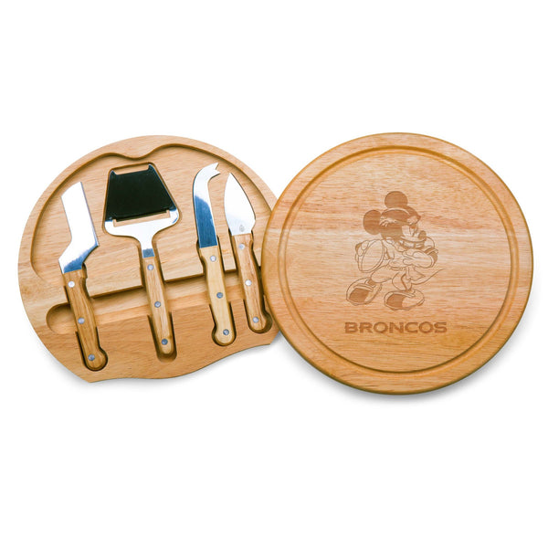 Denver Broncos Mickey Mouse - Circo Cheese Cutting Board & Tools Set
