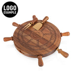 Helmsman Lazy Susan Cheese Board with Tool Set