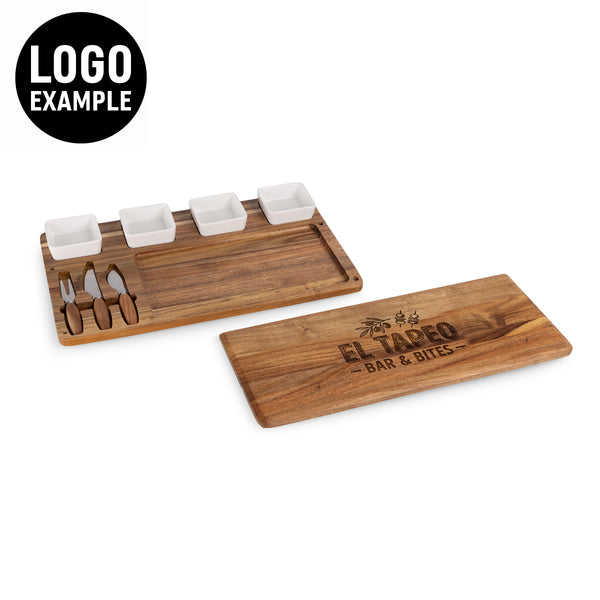 Picada Tapas & Cheese Board Set with Dip Bowls