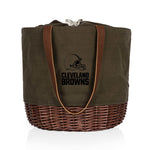 Cleveland Browns - Coronado Canvas and Willow Basket Tote