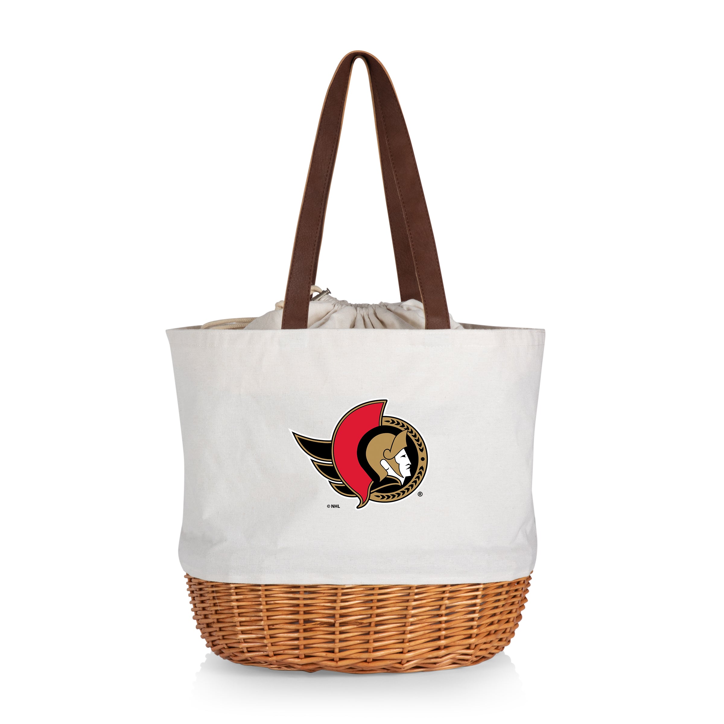 Ottawa Senators - Coronado Canvas and Willow Basket Tote