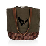 Houston Texans - Coronado Canvas and Willow Basket Tote