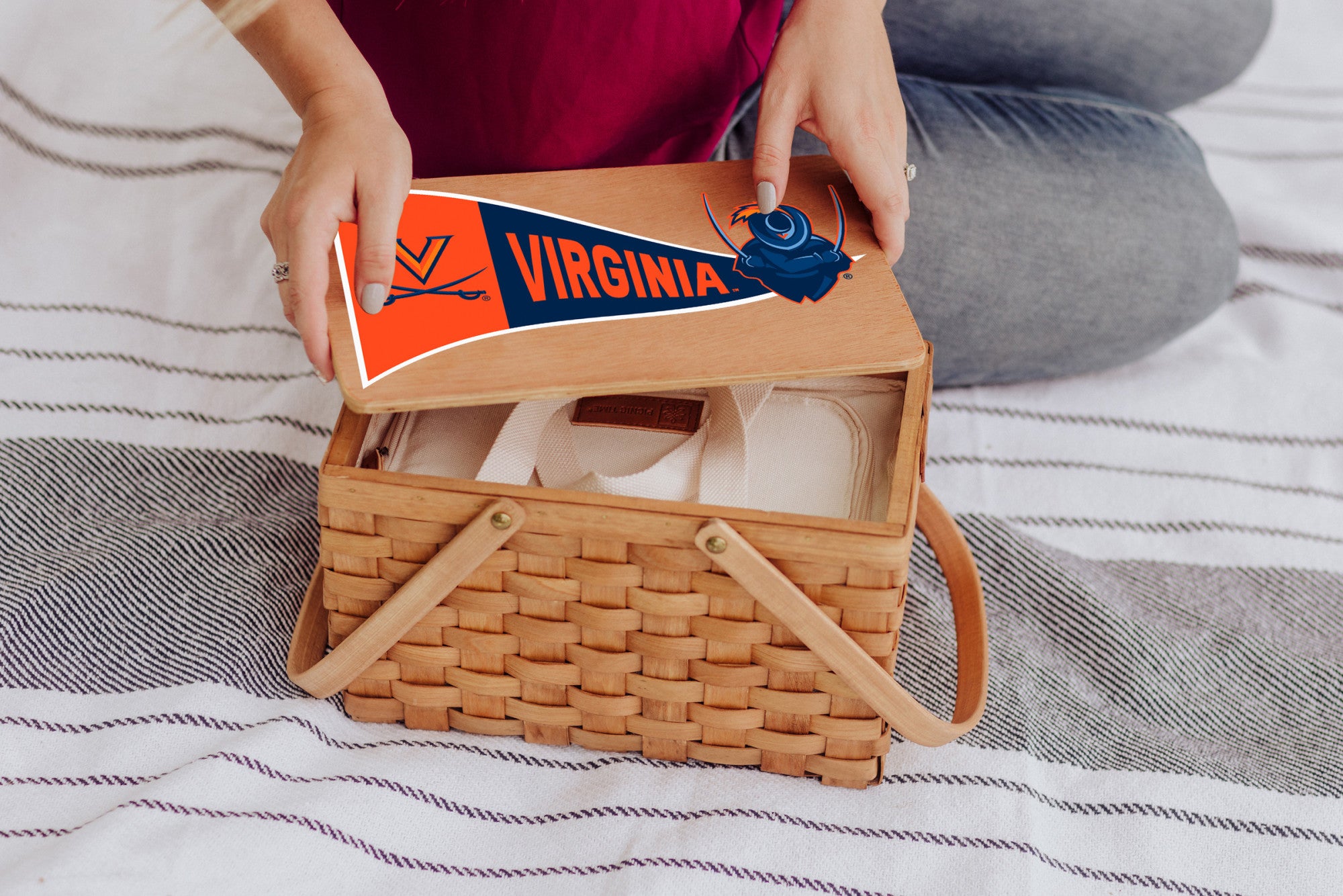 Virginia Cavaliers - Poppy Personal Picnic Basket