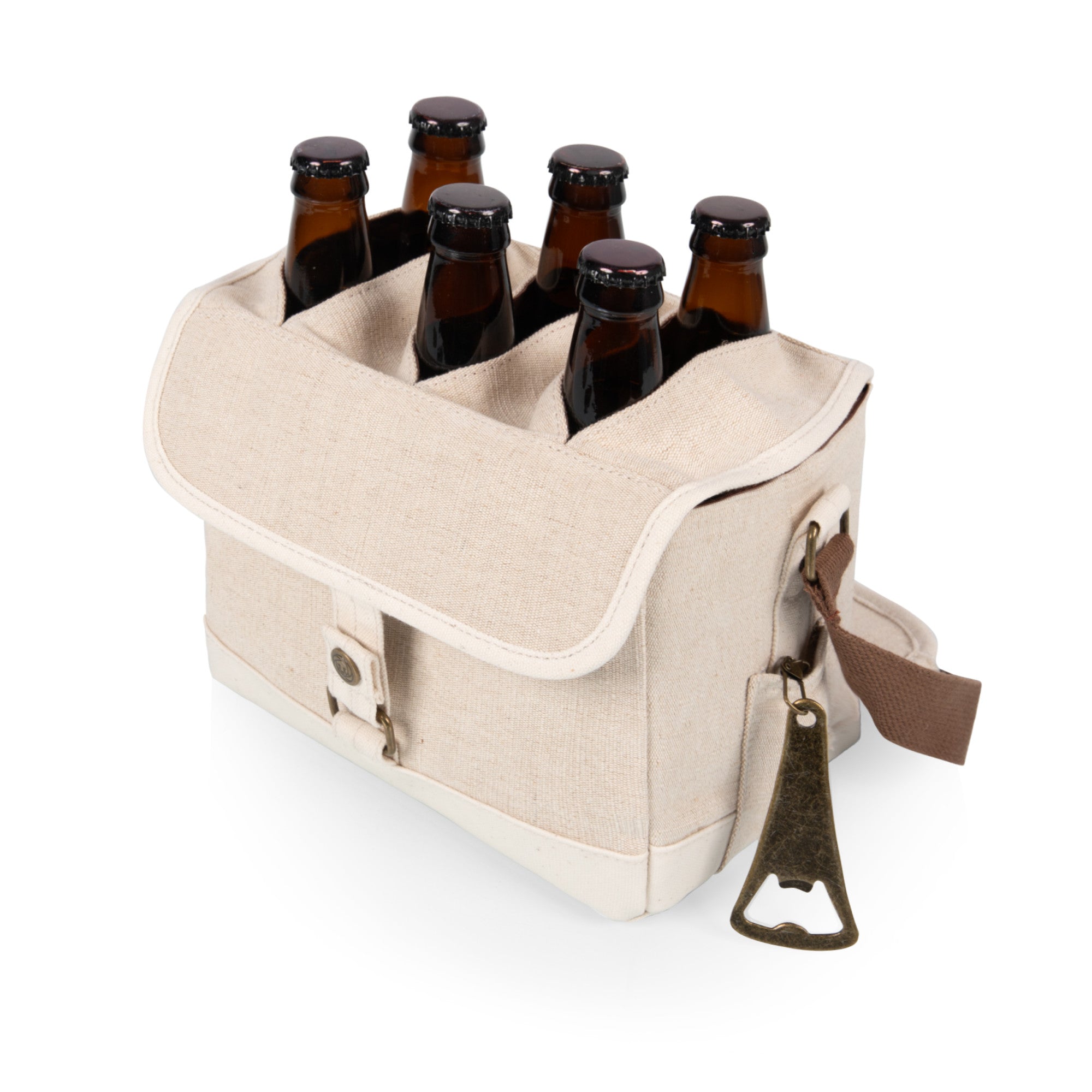 Beer Caddy Cooler Tote with Opener