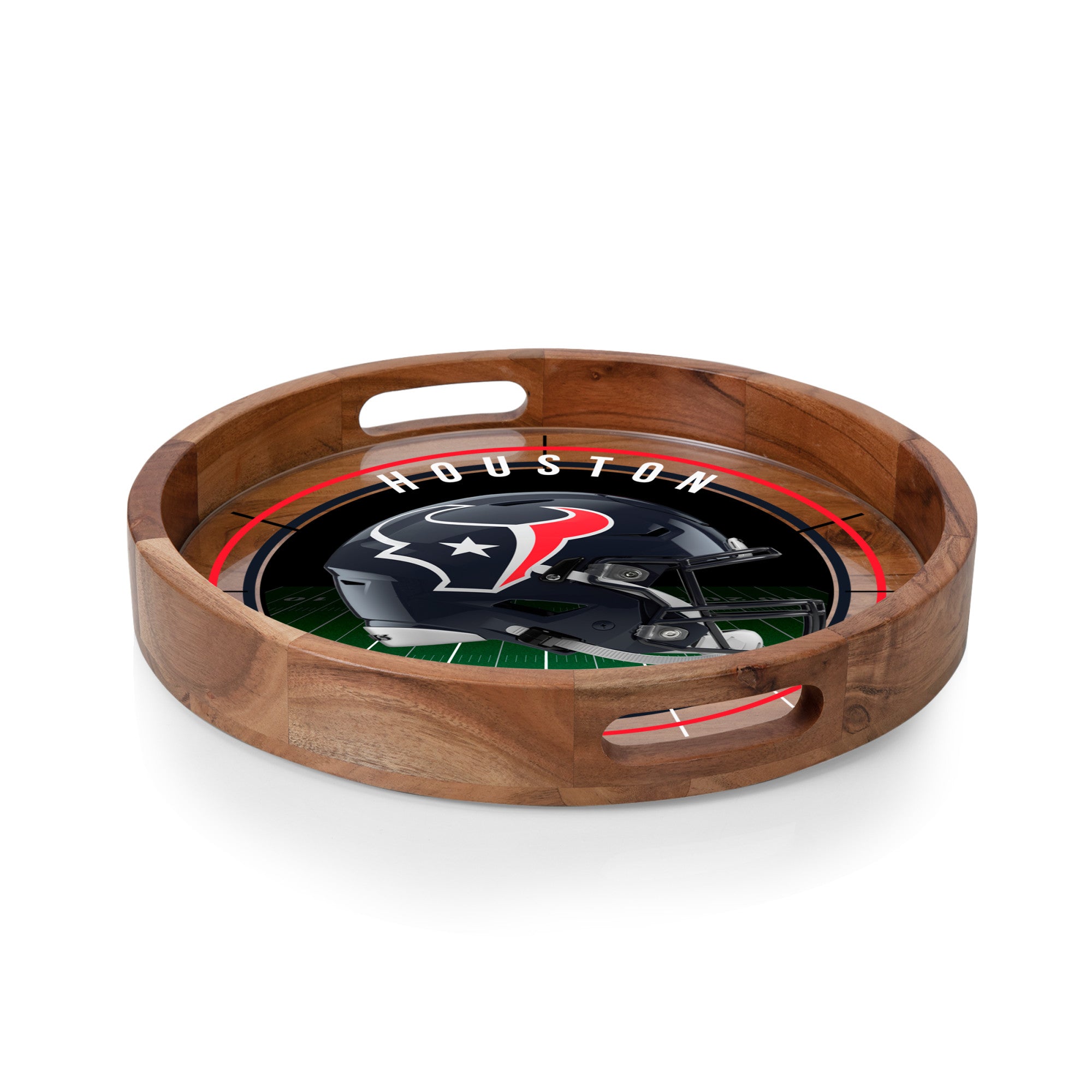 Houston Texans - Barista Serving Tray with Glass Insert