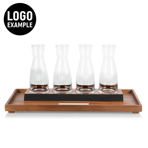 Cava Wine Tasting Kit with 4 Glass Carafes