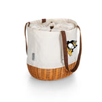 Pittsburgh Penguins - Coronado Canvas and Willow Basket Tote