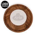 Isla Serving Platter with Marble Cheeseboard Insert