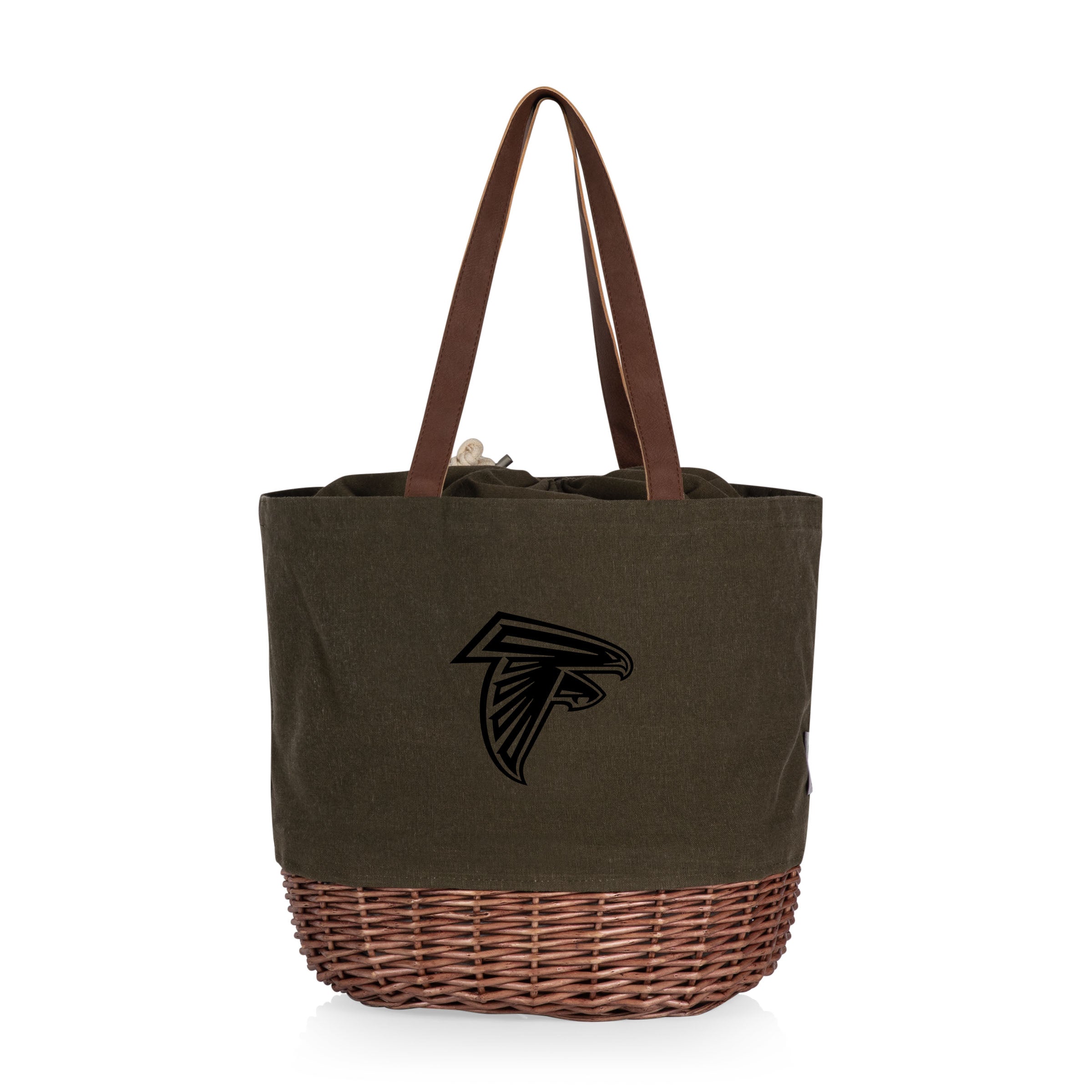 Atlanta Falcons - Coronado Canvas and Willow Basket Tote