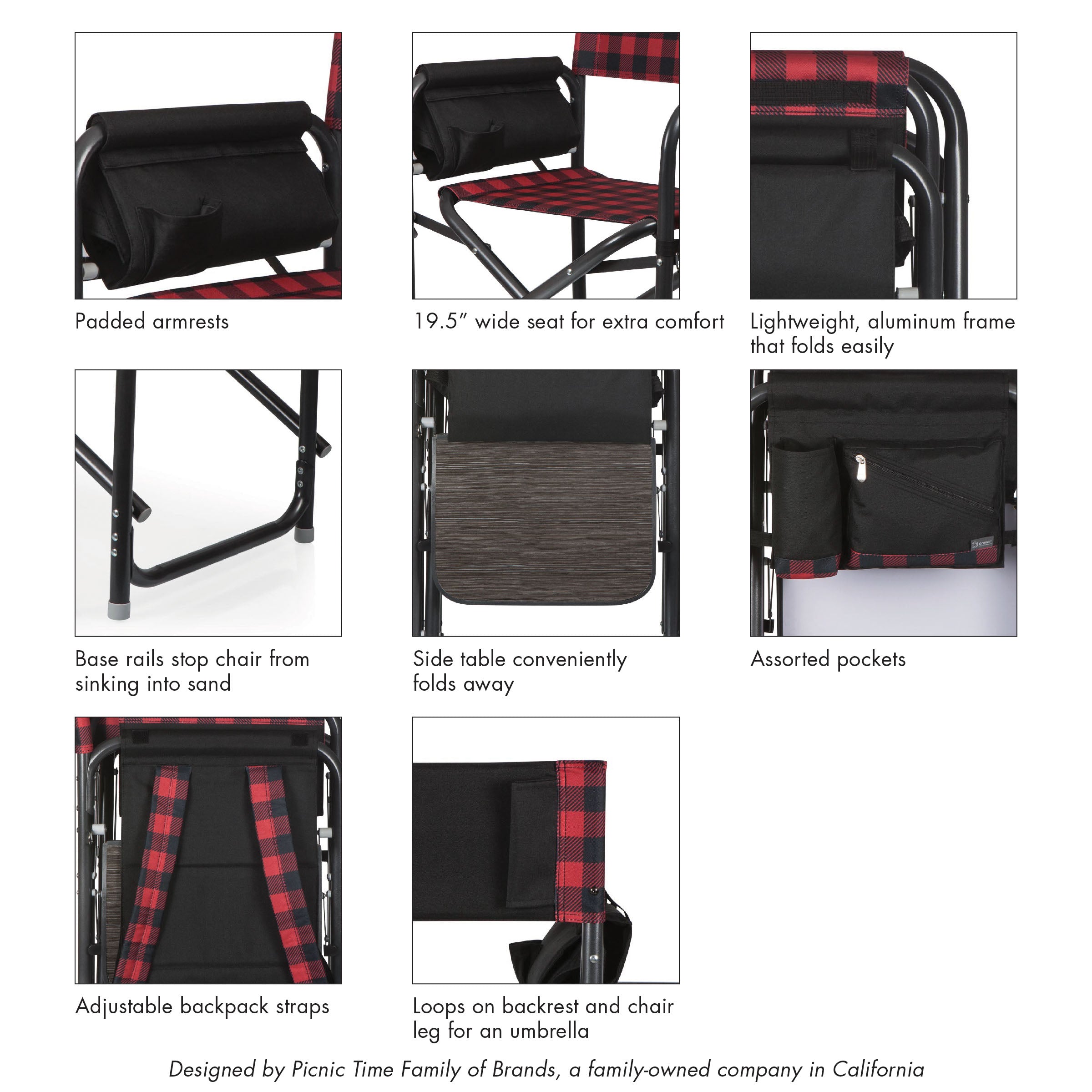 Outdoor Directors Folding Chair – PICNIC TIME FAMILY OF BRANDS