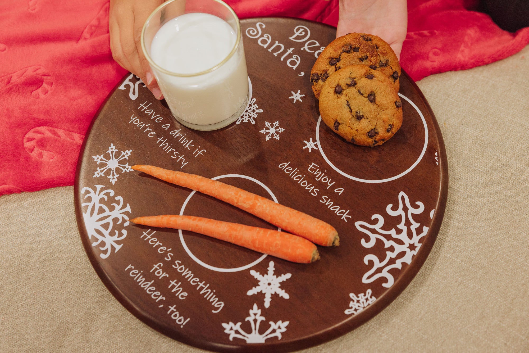 Dear Santa Round Tray