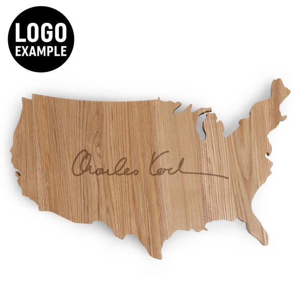 USA Map Serving Board