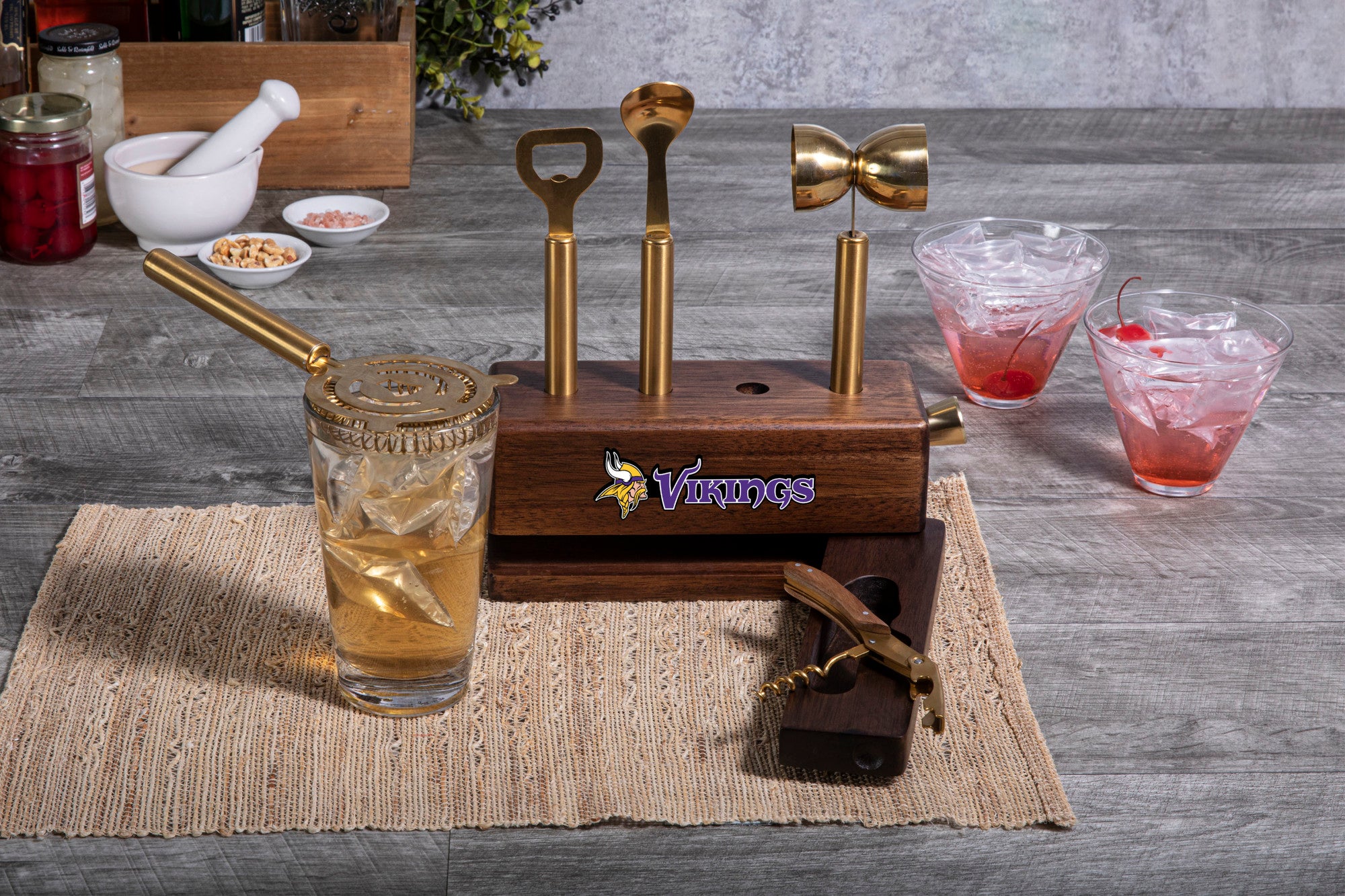 Minnesota Vikings - Sidecar 5-Piece Bar Tool Set