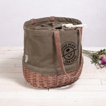 Coronado Canvas and Willow Basket Tote