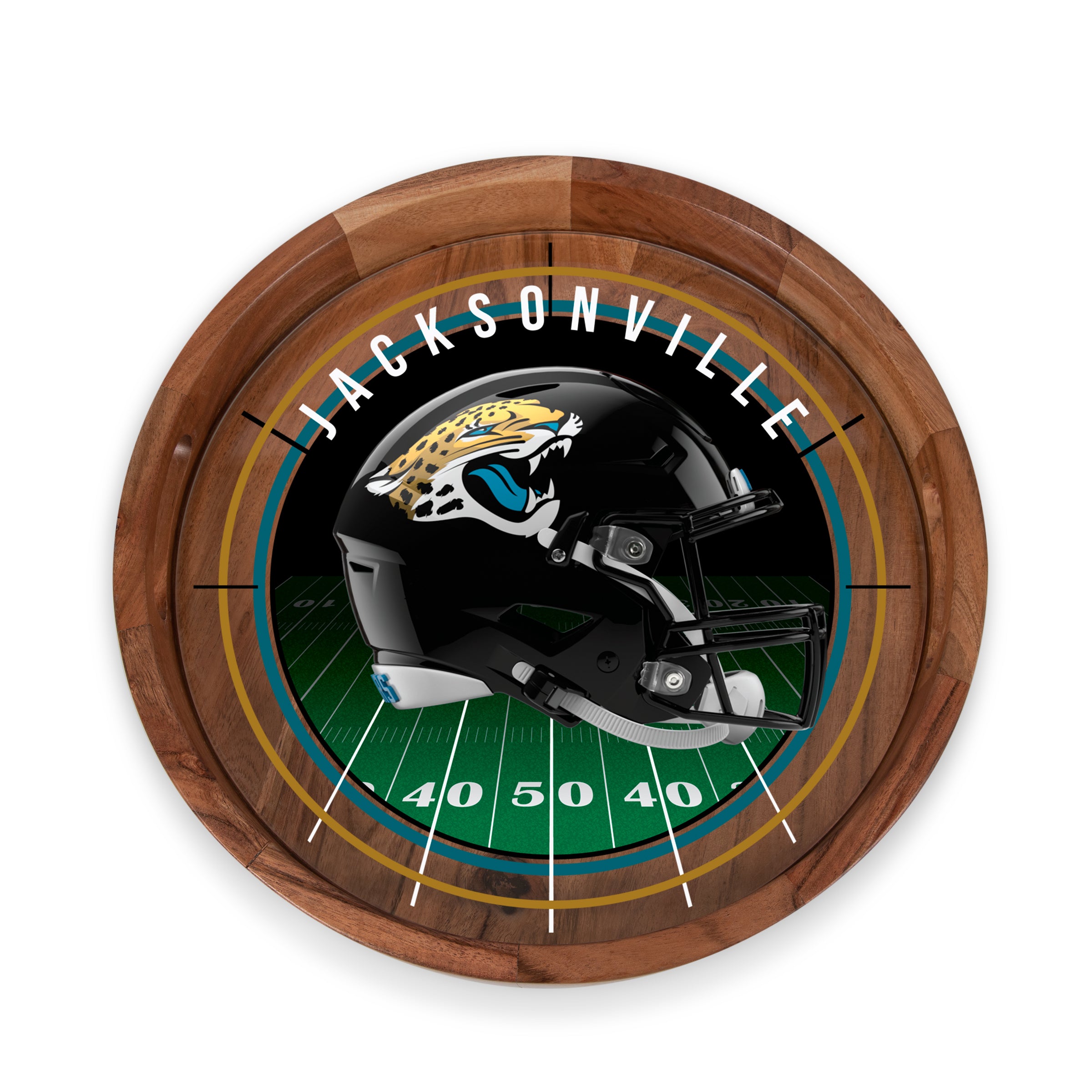 Jacksonville Jaguars - Barista Serving Tray with Glass Insert