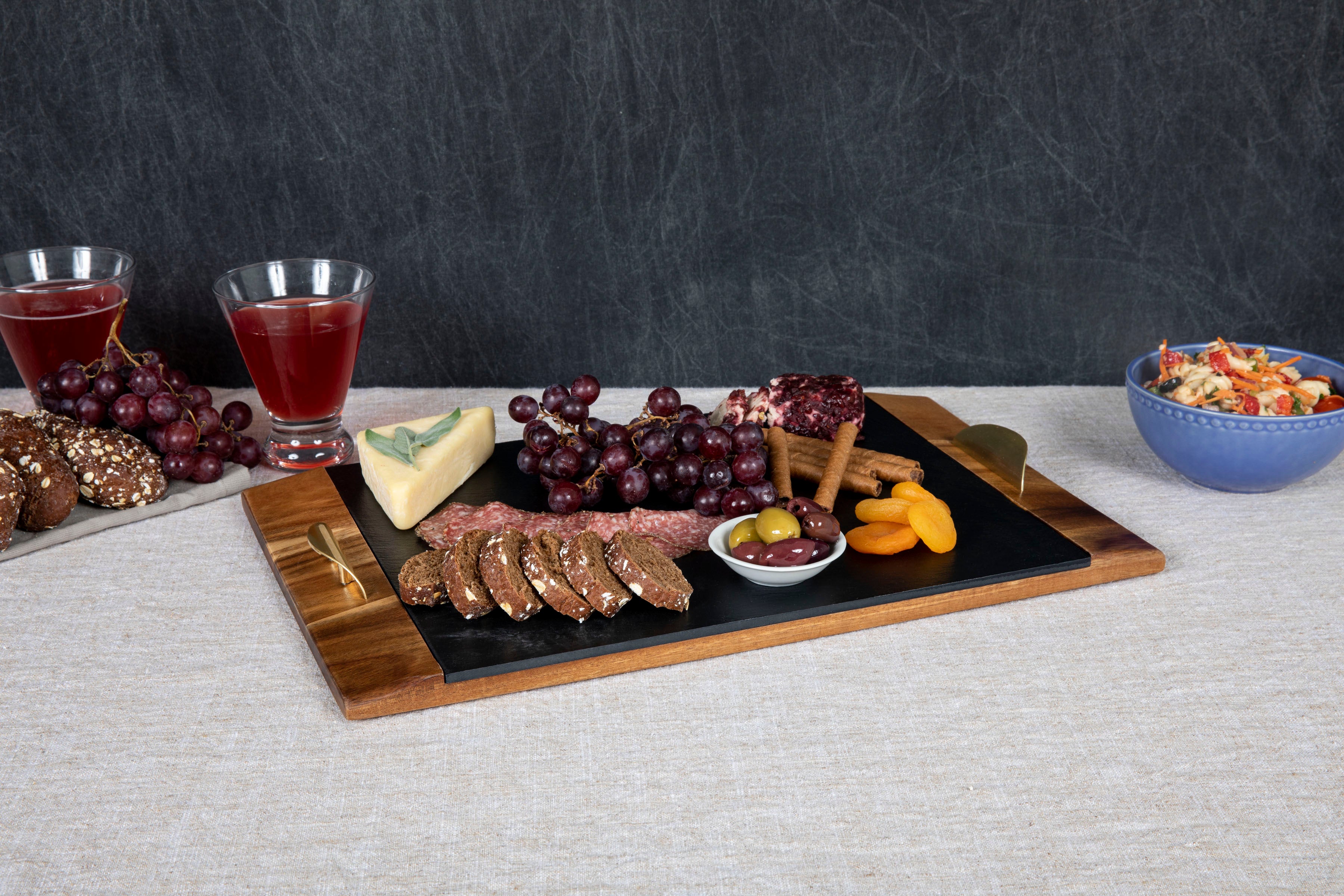 Indiana Hoosiers - Covina Acacia and Slate Serving Tray