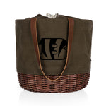 Cincinnati Bengals - Coronado Canvas and Willow Basket Tote