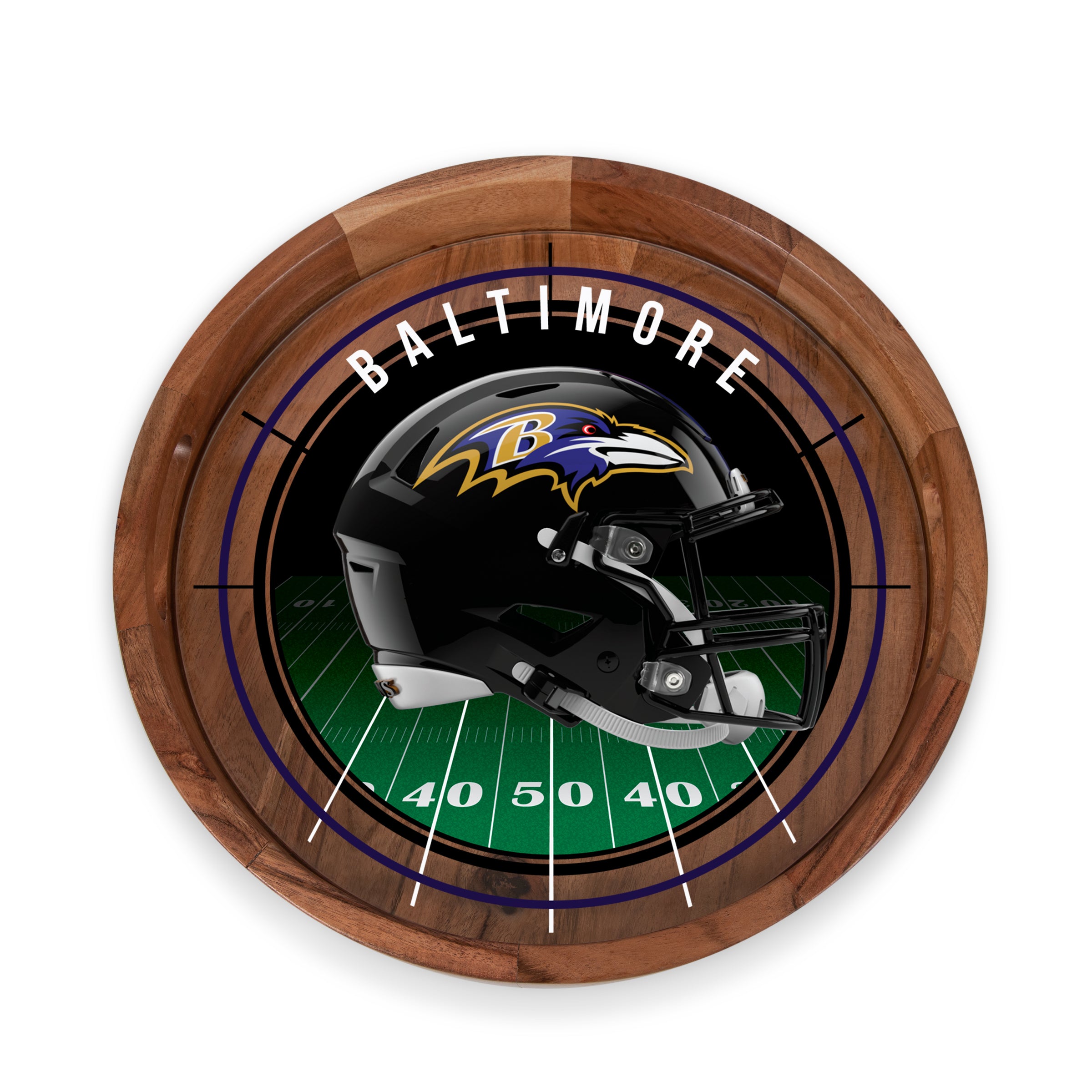 Baltimore Ravens - Barista Serving Tray with Glass Insert