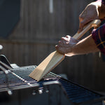 Hardwood BBQ Grill Scraper with Bottle Opener