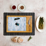 San Jose Sharks Hockey Rink - Icon Glass Top Cutting Board & Knife Set